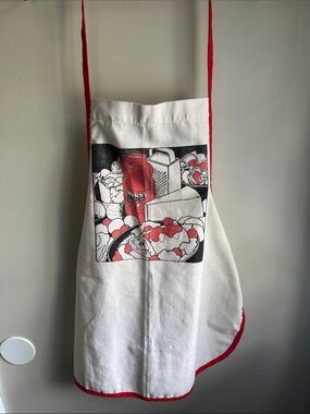 Welch's Red & White Graphic Kitchen Apron Tomato Juice